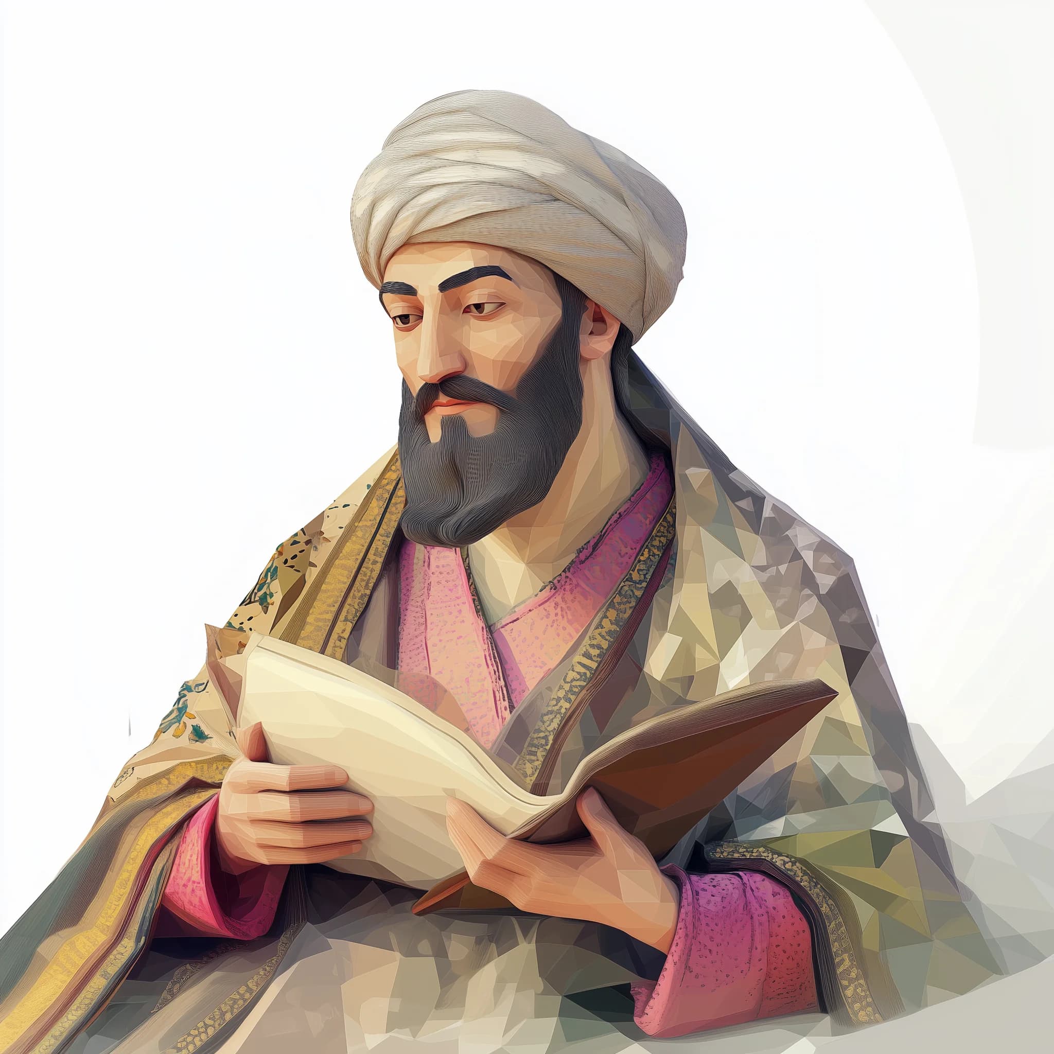 aisaluk 2D extreme low poly geometric polygon mesh portrait of 2814f318 897b 4bc5 b2c7 f5266dbc0c0c