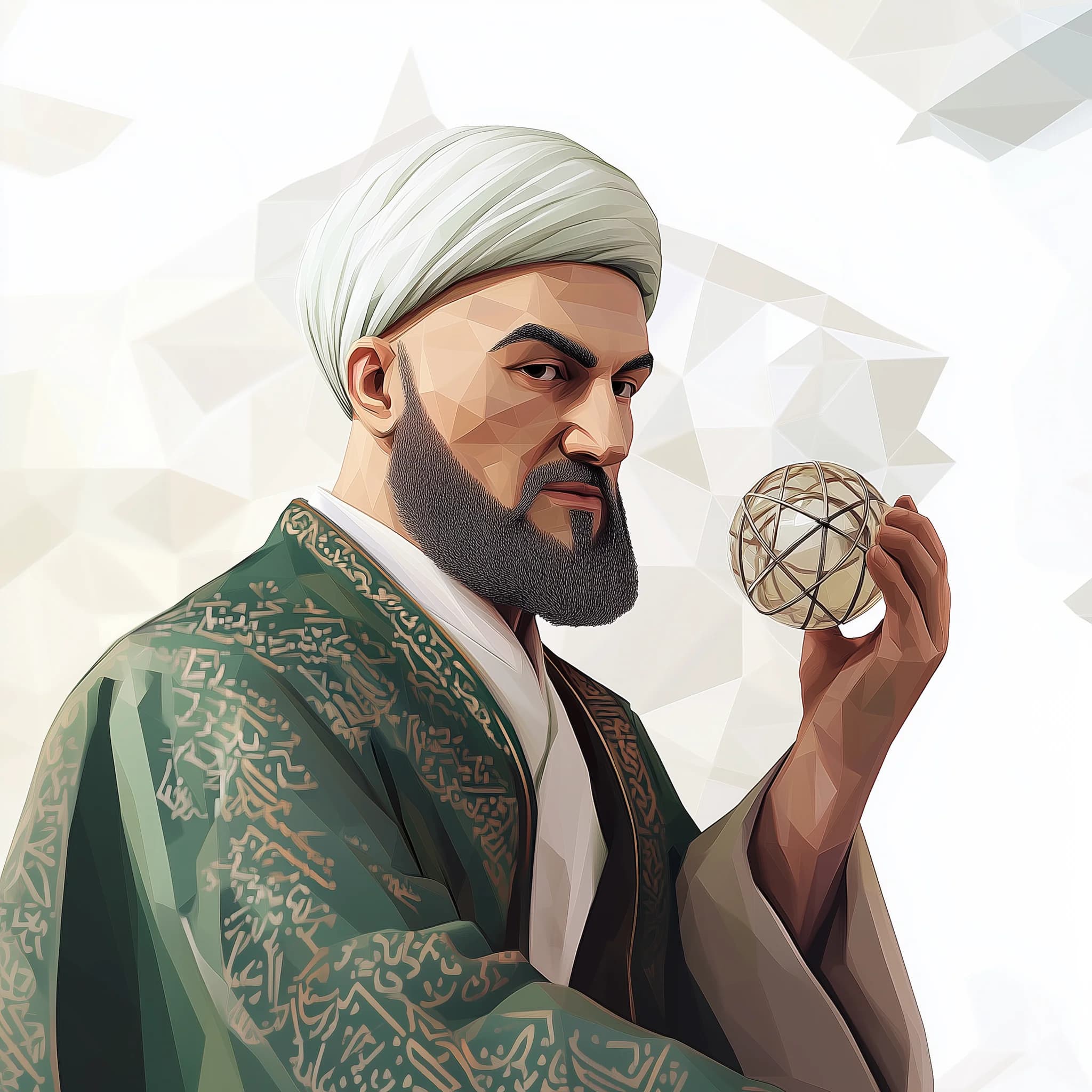 aisaluk 2D extreme low poly geometric polygon mesh portrait of 2890dca0 0e8e 4bce 81d1 74e8211607c1