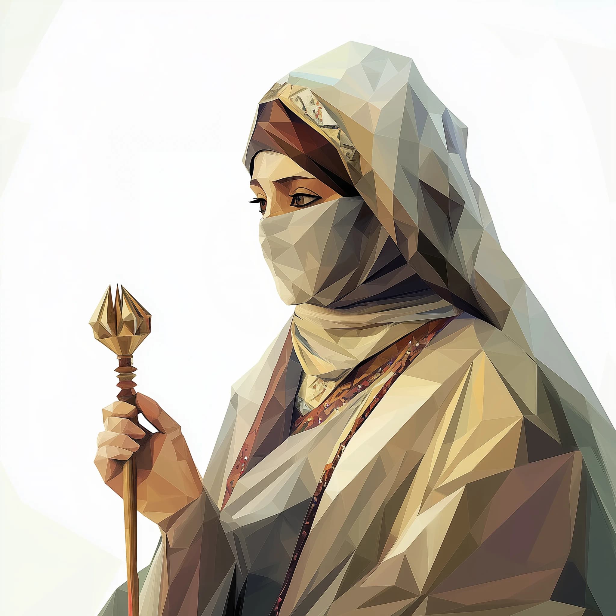 aisaluk 2D extreme low poly geometric polygon mesh portrait of 39954676 9485 4fac 8795 1a0b11b111d7