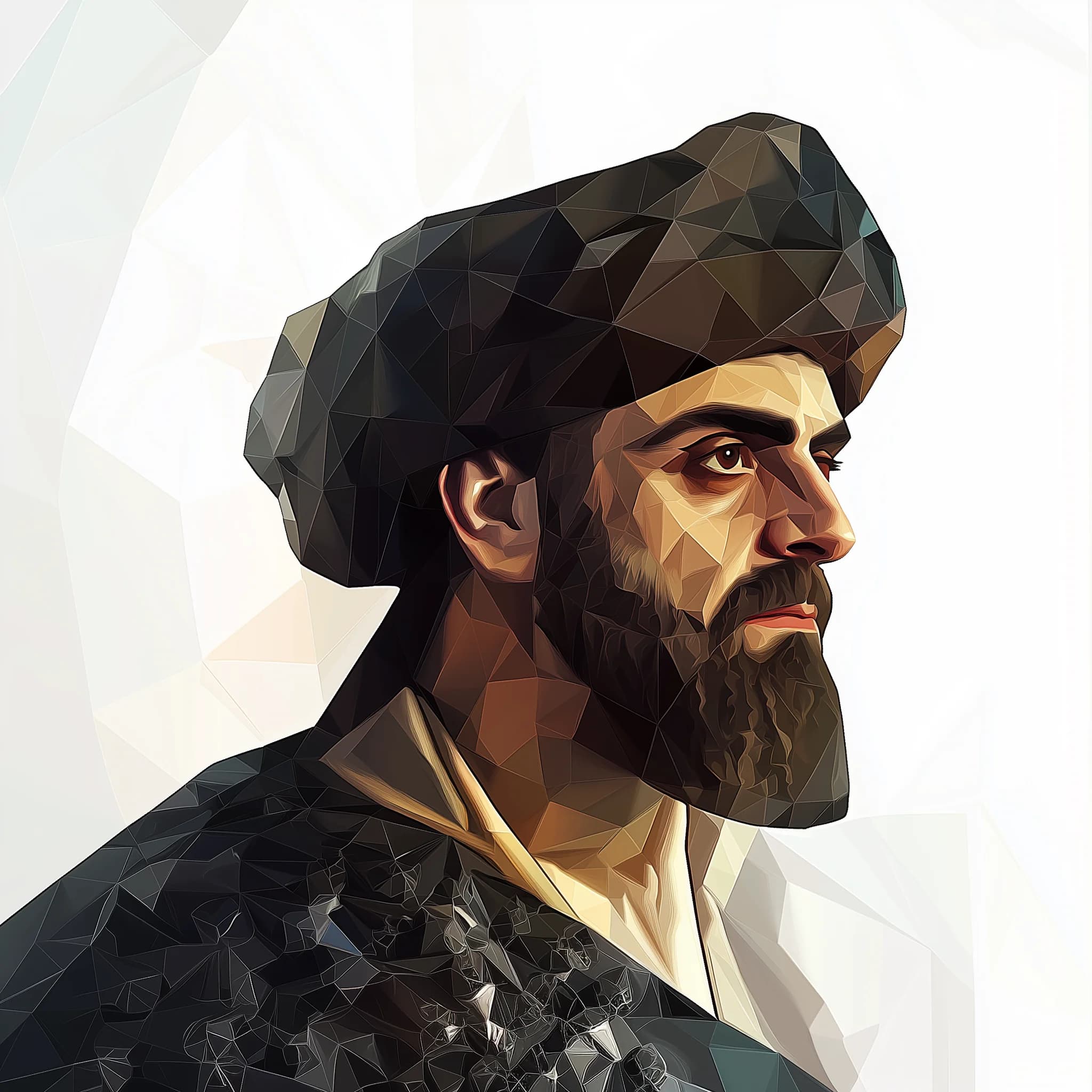 aisaluk 2D extreme low poly geometric polygon mesh portrait of 3c95ae51 acdc 44e1 9d22 ba2ff7d3fa14