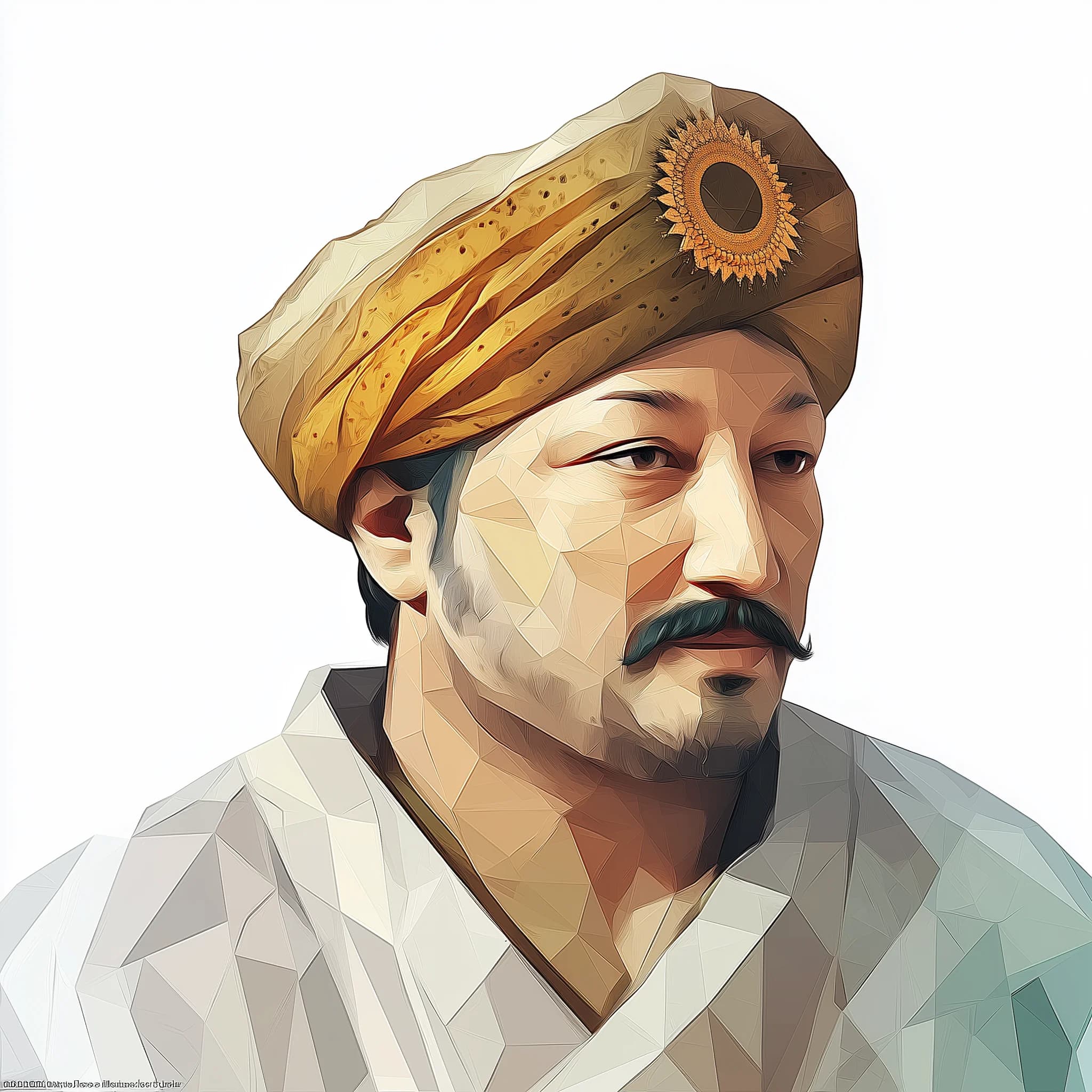 aisaluk 2D extreme low poly geometric polygon mesh portrait of 528930f2 d25f 4344 be42 0d52c059aaeb