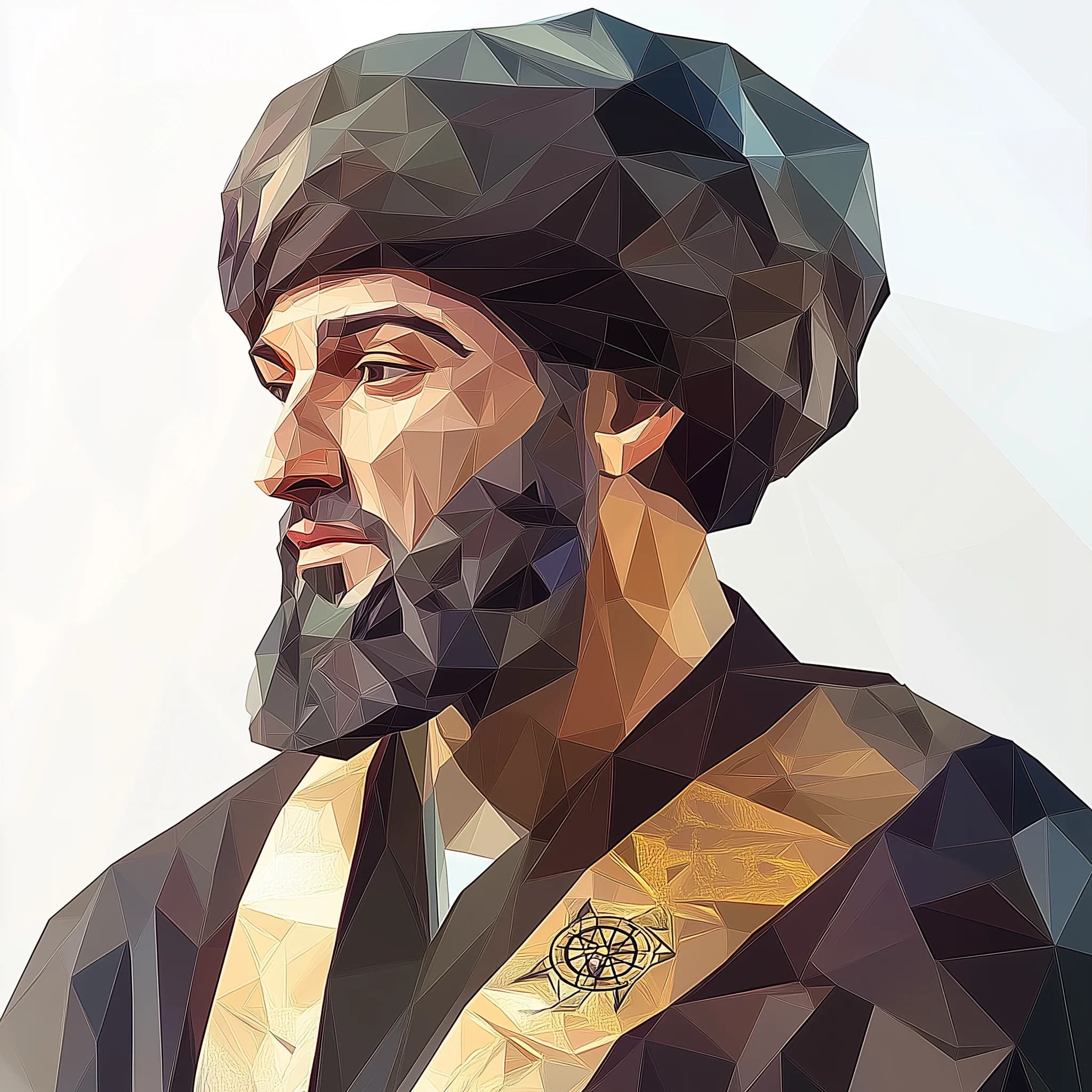 aisaluk 2D extreme low poly geometric polygon mesh portrait of 9dc8200b 5e30 4c5e 886b 0a611560d408