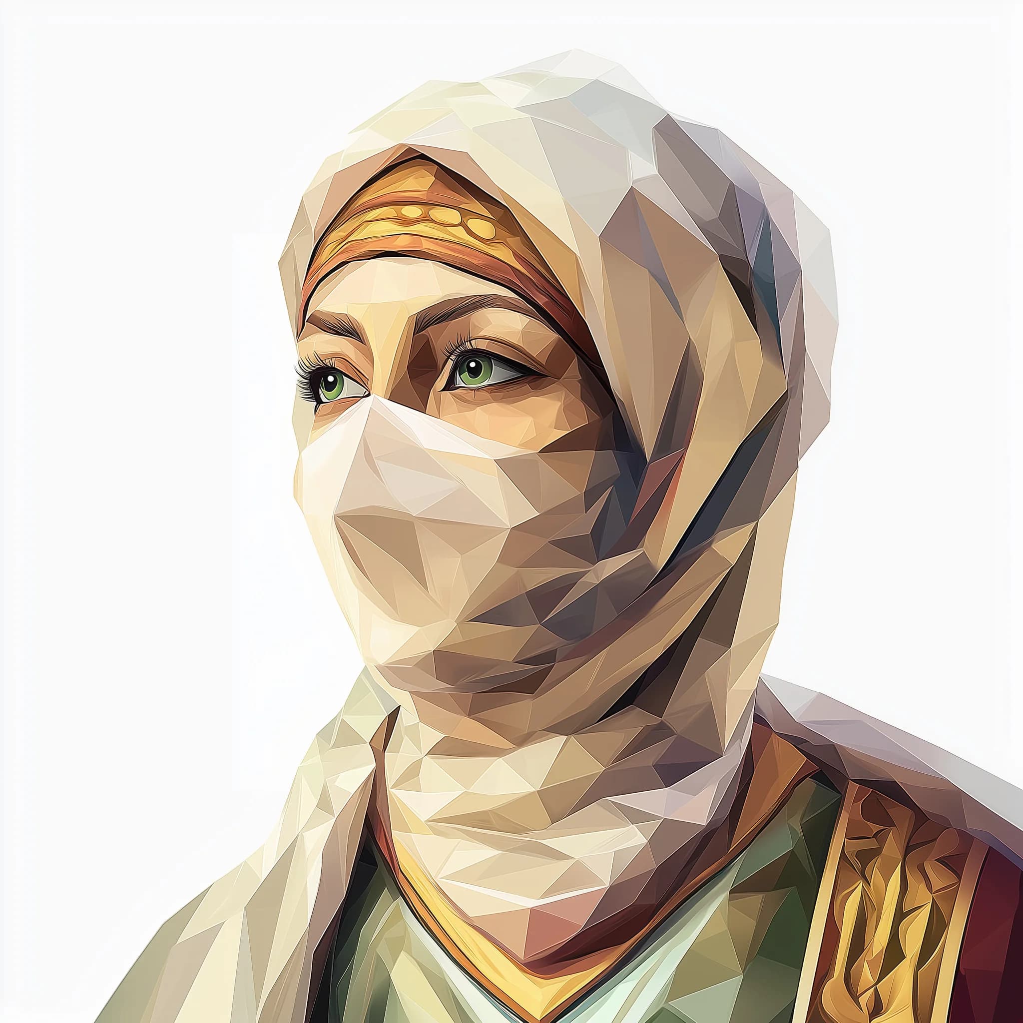 aisaluk 2D extreme low poly geometric polygon mesh portrait of baccd916 9395 4dc1 8e49 e1a0b3bc3cbe