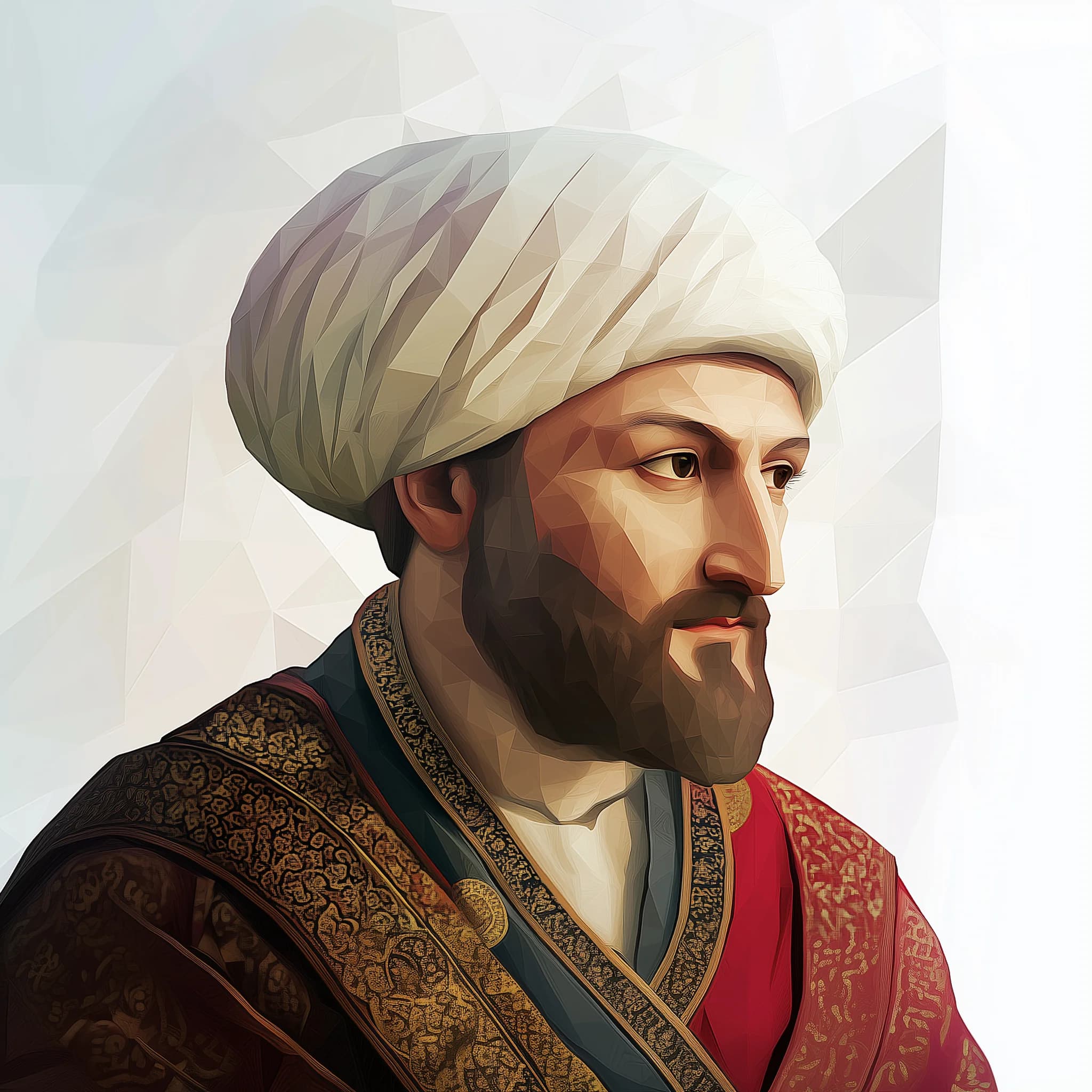 aisaluk 2D extreme low poly geometric polygon mesh portrait of dc196ba3 f026 4186 a421 77d5c3726f69
